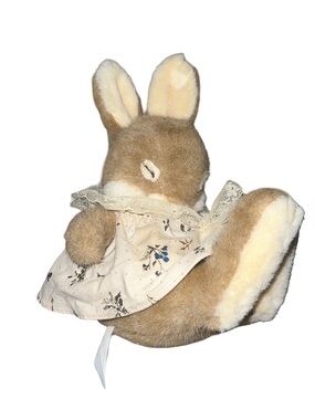 Vtg Creative Concepts  Non Non Bunny Girl Rabbit Plush Toy Stuffed Animal